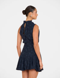 Paloma Cowl Neck Mini Dress