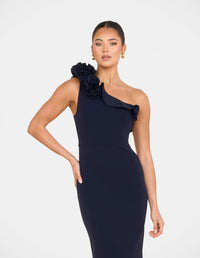 Dorame Ruffle Shoulder Maxi