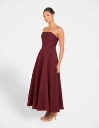 Ita Strapless Midi Dress