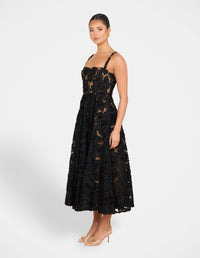 Hermione A-line Midi Dress