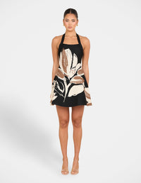 Aislyn Halter Knit Mini Dress