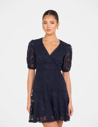 Ellaria Puff Sleeve Mini Dress