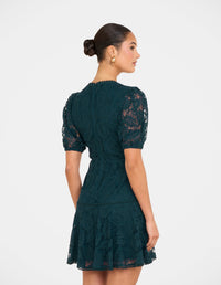 Ellaria Puff Sleeve Mini Dress
