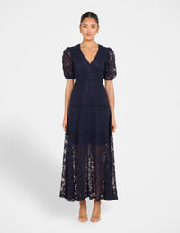 Elphava Puff Sleeve  Dress