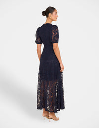 Elphava Puff Sleeve  Dress