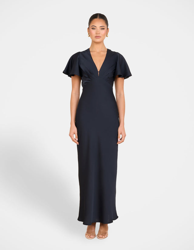 Natasia Flutter Sleeve Maxi