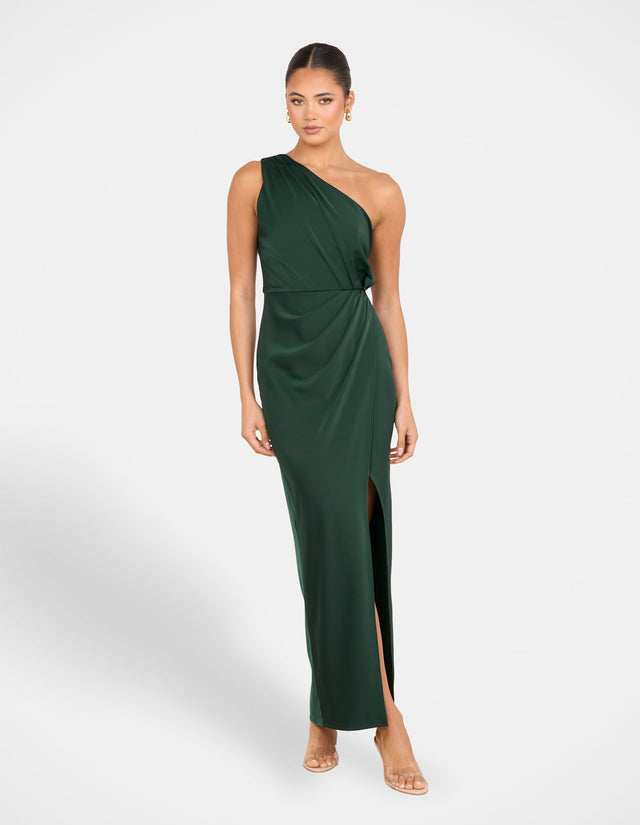 Ulya One Shoulder Satin Gown