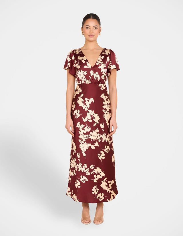 Genoa Satin Maxi Dress