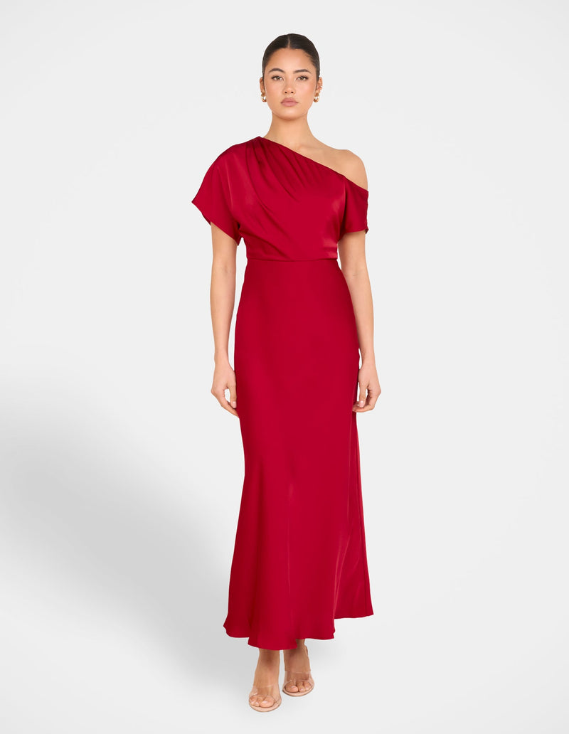 Kyler Asymmetric Neck Dress