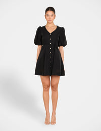 Hiram Puff Sleeve Mini Dress