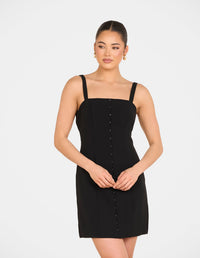 Luis Straight Neck Mini Dress