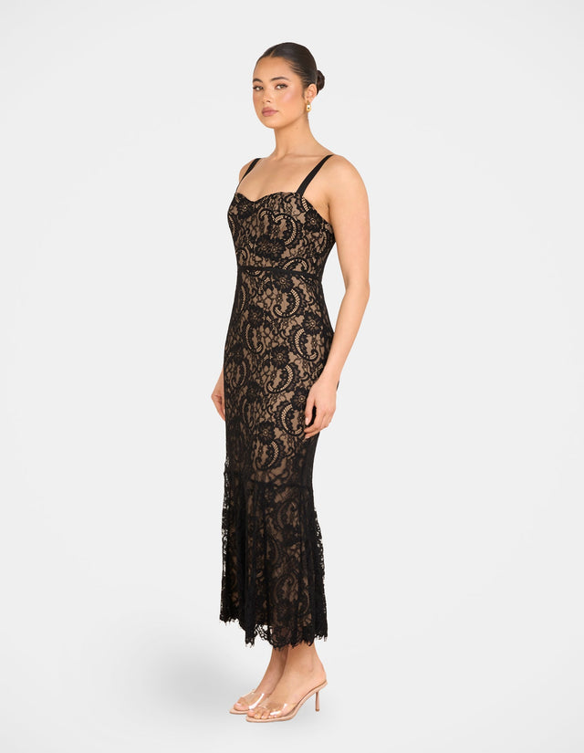 Sparacino Strappy Lace Dress
