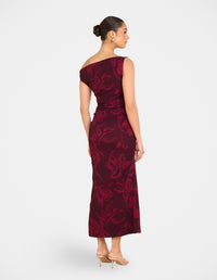 Skyla One Shoulder Midi Dress