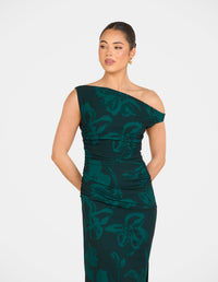 Tabi One Shoulder Midi Dress