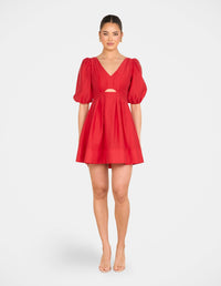 Cade Puff Sleeve Mini Dress