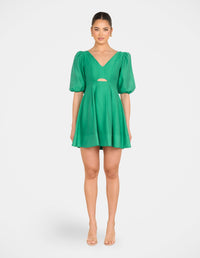 Cade Puff Sleeve Mini Dress