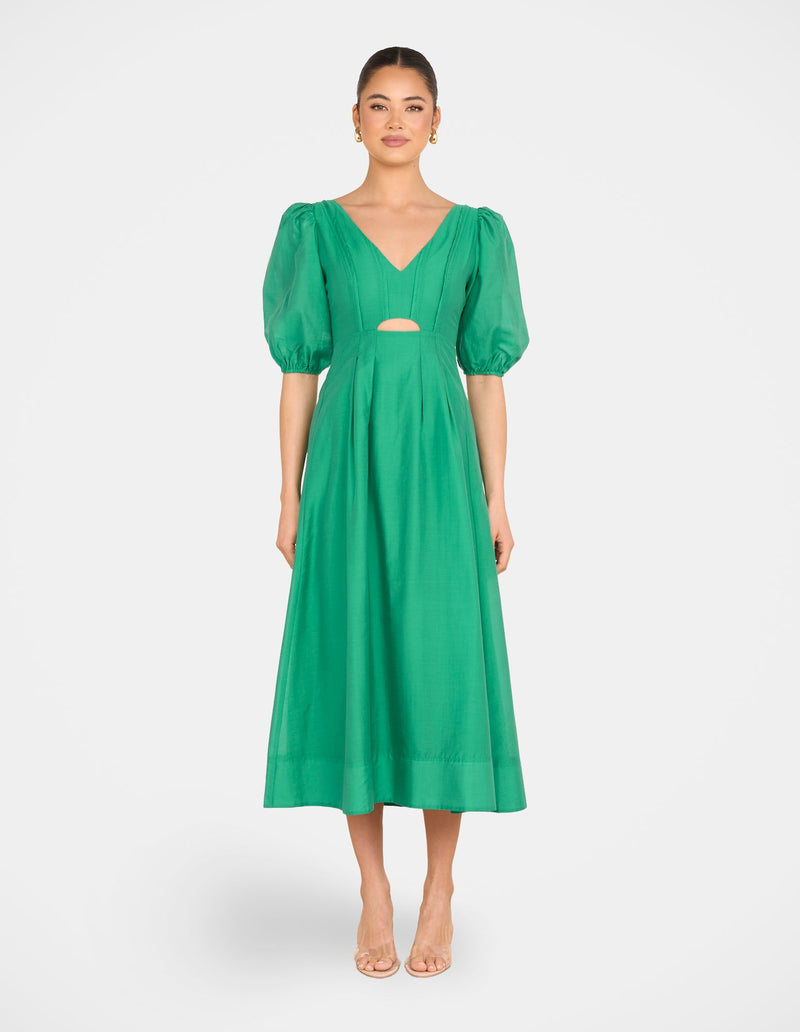 Gemma Puff Sleeve Midi Dress
