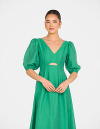 Gemma Puff Sleeve Midi Dress