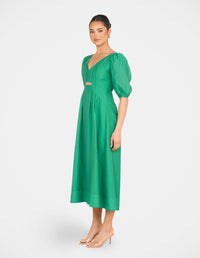 Gemma Puff Sleeve Midi Dress