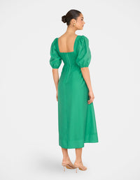 Gemma Puff Sleeve Midi Dress