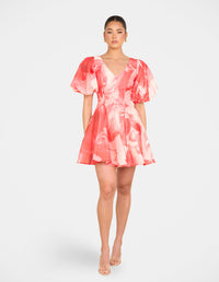 Tiffany Puff Sleeve Mini Dress