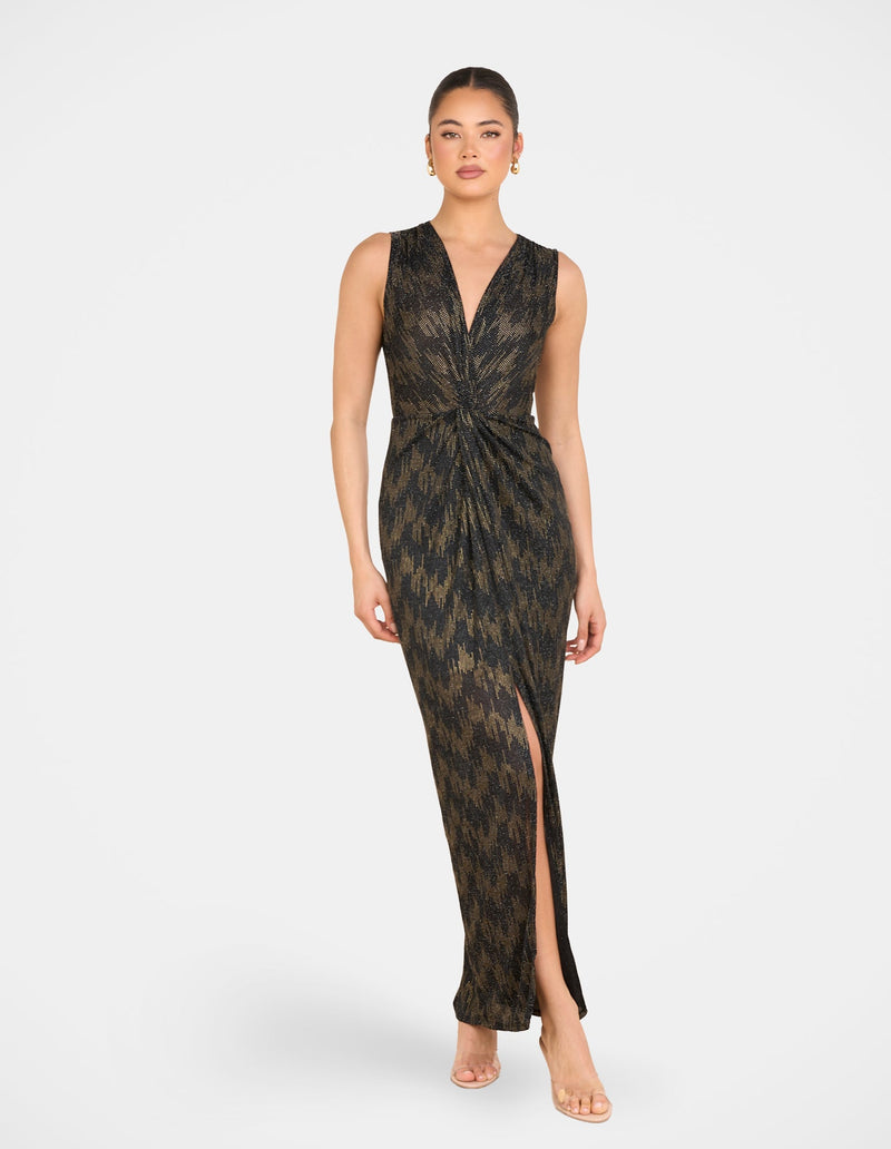 Laurentian  V-neck Gown