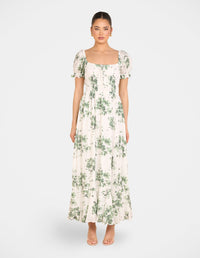 Xandie Puff Sleeve Maxi Dress