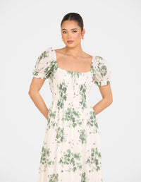 Xandie Puff Sleeve Maxi Dress