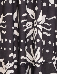 Yana Puff Sleeve Midi Dress