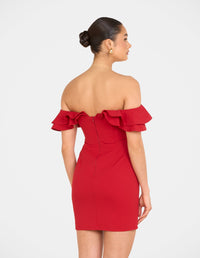 Iris Double Ruffle Mini Dress