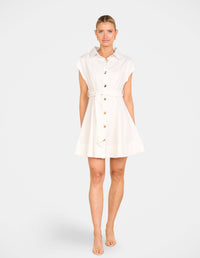 Filips Button Front Mini Dress