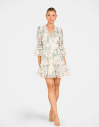 Vaani Wrap Front Mini Dress
