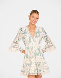 Vaani Wrap Front Mini Dress