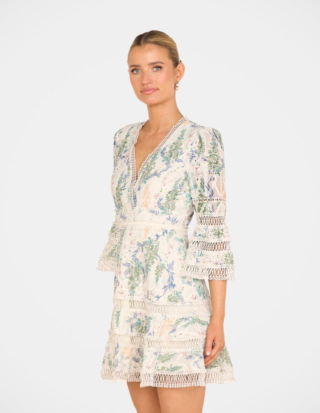 Vaani Wrap Front Mini Dress