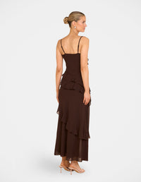 Wendy Tier Frill Maxi Dress