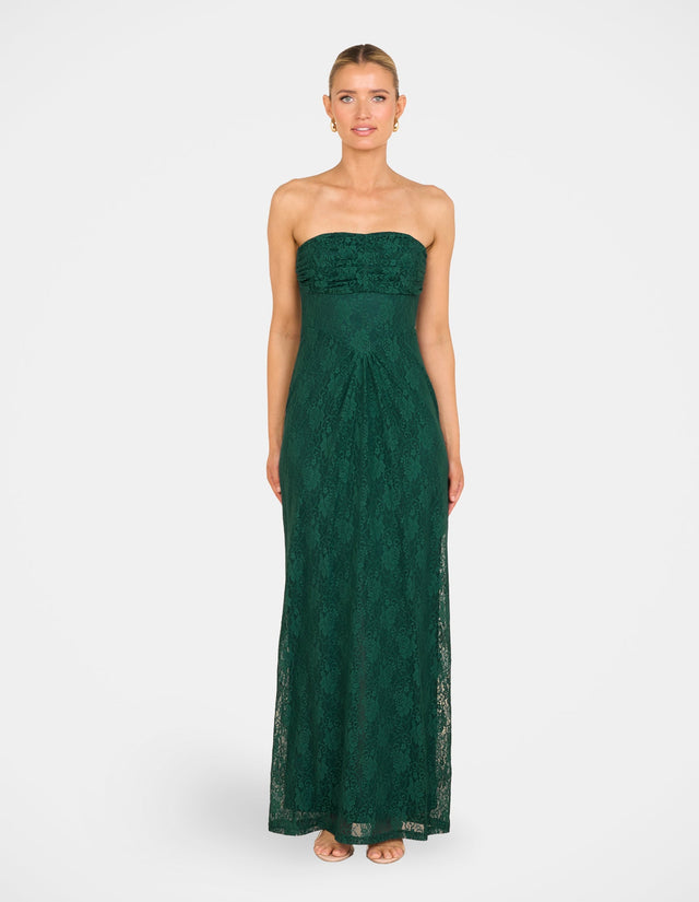 Sela Strapless Lace Gown