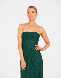 Sela Strapless Lace Gown