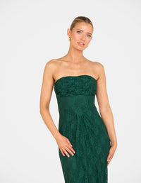 Sela Strapless Lace Gown