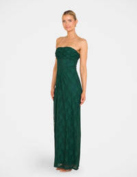 Sela Strapless Lace Gown