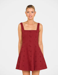 Yin Square Neck Mini Dress