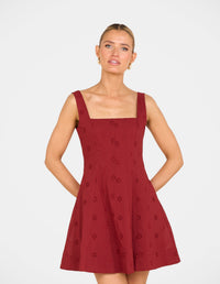 Yin Square Neck Mini Dress