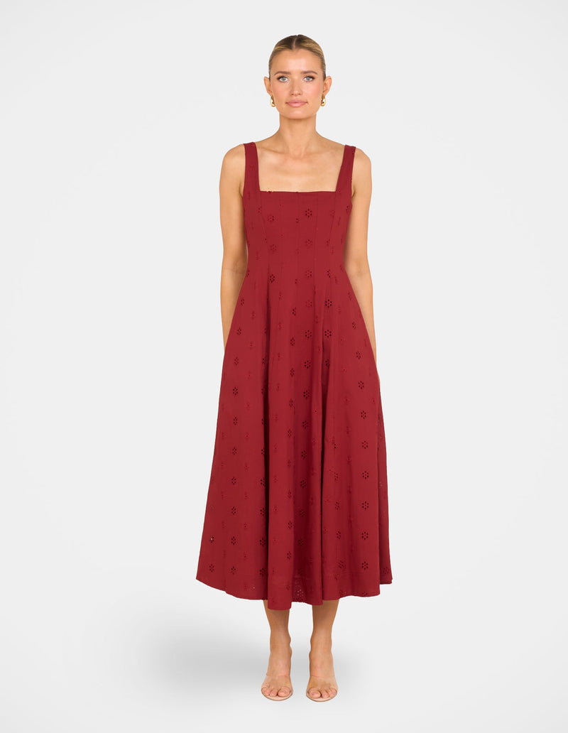 Xerena Square Neck Maxi Dress