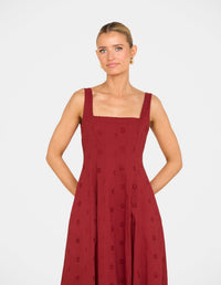 Xerena Square Neck Maxi Dress