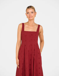 Xerena Square Neck Maxi Dress