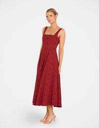 Xerena Square Neck Maxi Dress
