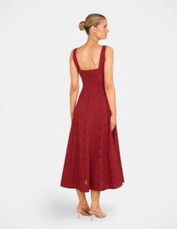 Xerena Square Neck Maxi Dress