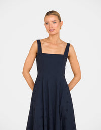 Xerena Square Neck Maxi Dress
