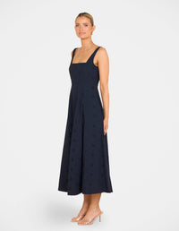 Xerena Square Neck Maxi Dress