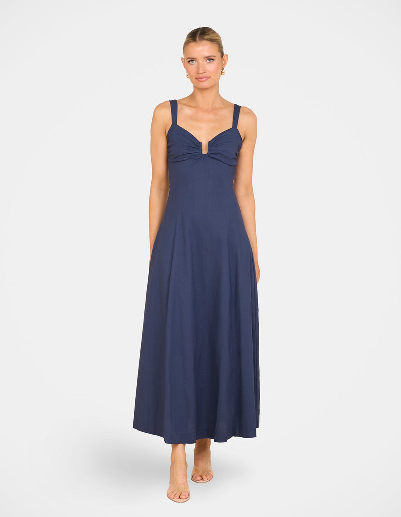 Daphne Plunge Maxi Dress