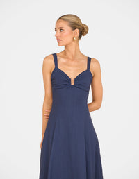 Daphne Plunge Maxi Dress